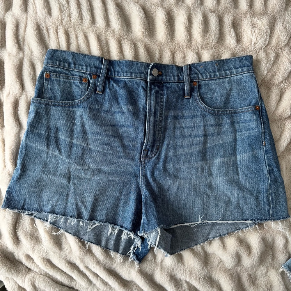 Madewell The Perfect Jean Short | Raw Hem Denim Shorts Size 33